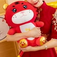 thumbnail image 4 of Poupée en Peluche Agréable Exécution Méticuleuse PP Coton Tigre Assis Posture Poupée pour la Maison, 4 of 8