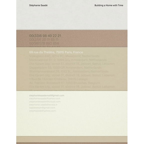 StÃ©phanie SaadÃ© Building a Home with Time, (Hardcover)