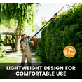 thumbnail image 4 of Gewol 20V Brushless Cordless Pole Hedge Trimmer, 18-Inch Blade 0-135° Adjustable Head, 4.0AH Battery and Fast Charger Included, 4 of 10