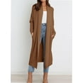 thumbnail image 2 of Womens Casual Long Cardigan Long Sleeve Open Front Sweater Coat Outerwear, 2 of 4