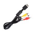 thumbnail image 1 of Sidaley Cable de audio flexible AV a RCA Cables de alambre de cobre triples resistentes al desgaste con adaptador Controladores PS2 Funda protectora Cables de audio/vídeo, 1 of 5