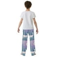 thumbnail image 4 of FORMRS Kids Pajama Pants with Pockets Size 6-8Y Boys Lounge Sleep Bottoms, Purple Night Deer, 4 of 8
