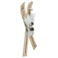 thumbnail image 2 of Northlight 23" Brown Ski and White Pine Sprig Christmas Decoration, 2 of 2