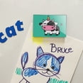 thumbnail image 2 of Cute Kawaii Unicorn Cow Rectangle Acrylic Fridge Refrigerator Magnet, 2 of 4