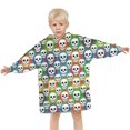 thumbnail image 3 of Colorful Skull Pattern Blanket Hoodies for Kids 6-13YR Oversize Wearable Blanket Hoodies for Boys Girls Teens, 3 of 7