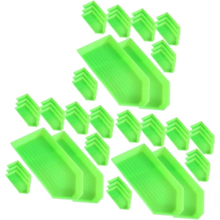150 Pcs Spot Drill Diamonds Art Bead Container Rhinestone Painting Plate Sorting Tray Rhinestone Dot Tool Tray Trays Storage Plastic Accessories Manicure