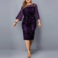 thumbnail image 1 of Robe d'Été Aguichant à Paillettes Robe Moulante Robe Complète Robe à Paillettes pour Femmes, 1 of 9