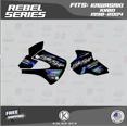 thumbnail image 3 of Kalair GFX Graphics Kit for Kawasaki KX80 (1998-2004) Rebel Series, 3 of 5