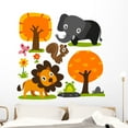 thumbnail image 1 of Animals Character Design Wall Decal Sticker Set Wallmonkeys Individual Peel and Stick Graphics on a (48 in H x 48 in W) Sticker Sheet WM502875, 1 of 4