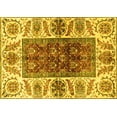 thumbnail image 1 of Ahgly Company Indoor Rectangle Abstract Yellow Modern Area Rugs, 2' x 4', 1 of 4