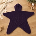 thumbnail image 4 of Loyni Baby Starfish Onesie Fleece Wearable Swaddle Bag Newborn Star Shape Hooded Sleep Sack Halloween Sleeping Blanket for 0‑3 Months Baby Shower Gift, 4 of 5