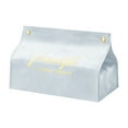 thumbnail image 2 of Saving Tissue Box Cover 7.87*4.72*4.72 in PU Leather Napkin Facial Tissues Holder Dispenser,Decorative Faux Tissue Container for Home Office Car,Tissue Case Organizer for Bathrooms Countertop, 2 of 3