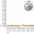 thumbnail image 4 of Metro Jewelry Wheat Chain Necklace for Men in Stainless Steel with Yellow Gold Ion Plating 30 Inches Long 3 mm Wide Lobster Claw, 4 of 4