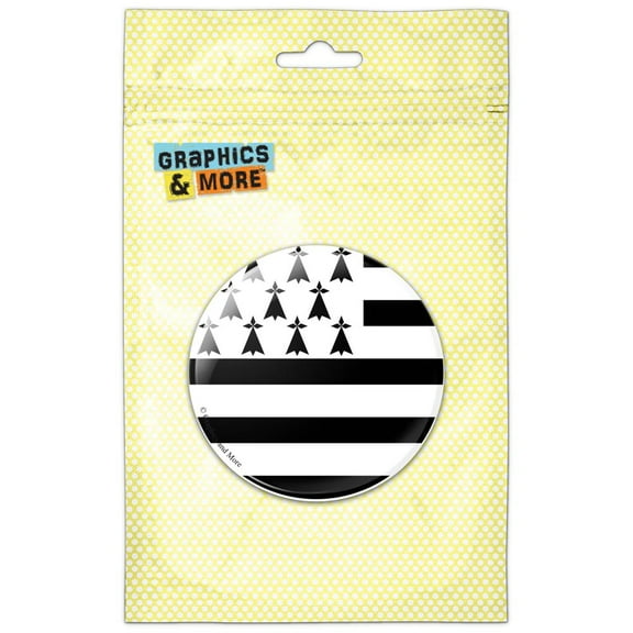 Brittany Flag Refrigerator Button Magnet