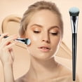 cuyhtdup Brushes Rayon Brush Soft Facial Makeup Brush Wooden Handle