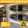 thumbnail image 7 of Heavy Duty Garage Storage Hooks – 120 lb Capacity Wall Mounted Rack for Kayaks, Ladders, Bikes, 7 of 7