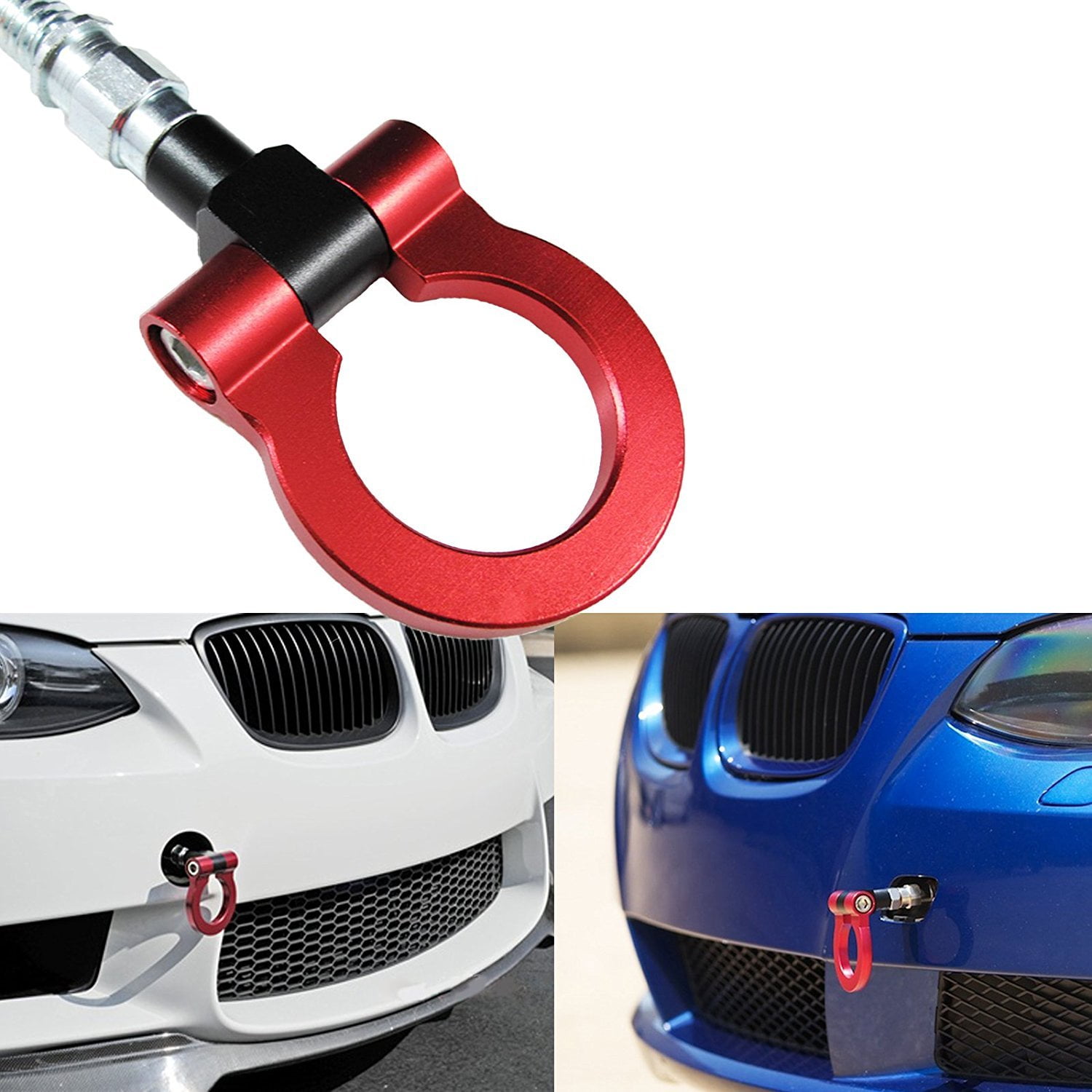 Xotic Tech Sports Red Track Racing Style CNC Aluminum BUMPER Tow Hook