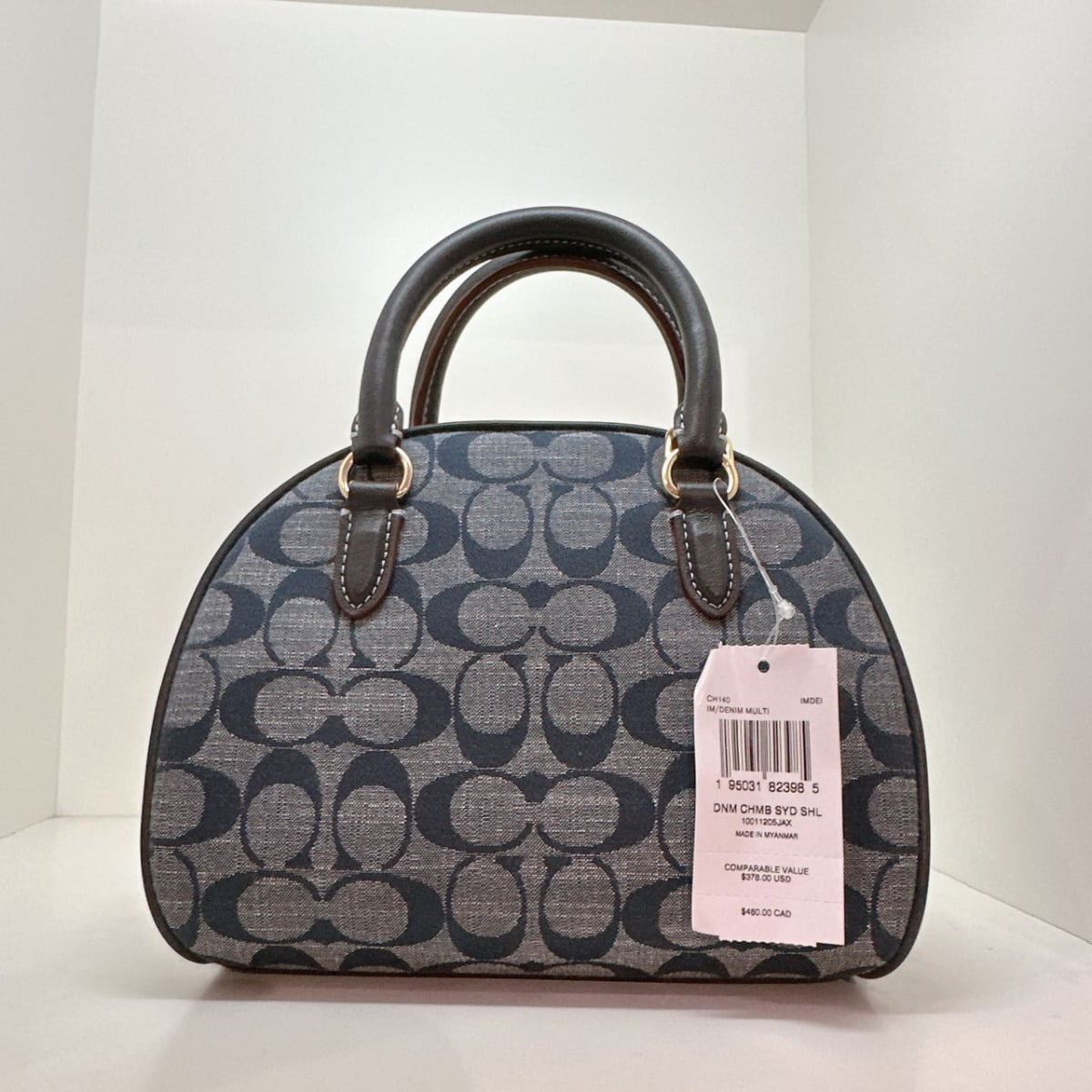 Coach CH140 Sydney Satchel In Signature Chambray IN Denim Multi