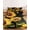 Yellow, variant on Queen Size Fitted Sheet Set - Sunflower 3 Piece Bedding Sets 16" Deep Pocket Fitted Sheet with 2 Pillowcases, Summer Bee Botanical Floral Black Brushed Microfiber Hotel Luxury Bed Sheets