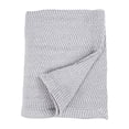 thumbnail image 2 of Superior Maya Chenille Herringbone Cotton Blanket, Throw, Grey, 2 of 9