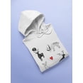 thumbnail image 3 of Storybook Style Deers Hoodie Women -Image by Shutterstock, Female 5X-Large, 3 of 4