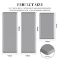 thumbnail image 2 of Xmushyra Kitchen Mat for Floor, Cushioned Anti Fatigue Gray Kitchen Mat, Non Slip Waterproof Foam Comfort Mat, Easy Clean Floor Mat for Kitchen, Sink & Laundry, 17" x 28", 2 of 8