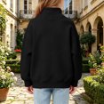 thumbnail image 6 of Children Pockets Sweatshirt Solid Color Winter Long Sleeve Sweatshirt for Boys Girls, 6 of 8