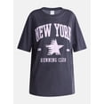 thumbnail image 5 of No Boundaries Washed Graphic Boyfriend Tee, Women's XXS-XXL, 5 of 5