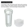 thumbnail image 4 of Uxcell Water Filter Housing 10" Whole House Filtration System 1/2 Inch Inlet/Outlet Gold Port for Kitchen Clear, 4 of 5