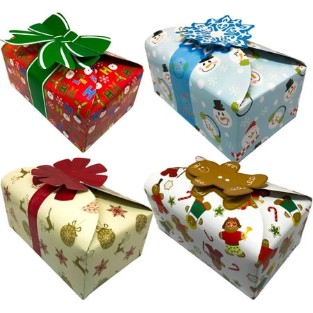 Selection Boxes Christmas Compare Christmas Cookie Boxes - Santa, Reindeer, Christmas Lights & Present (8 Boxes) ()