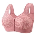 thumbnail image 2 of Akmaiox Plus Size Bras for Women, Full Support Wirefree Front Closure Push Up Bra, Soft Comfy Seamless Everyday No Underwire Lingerie for Women, 2 of 5