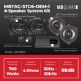 thumbnail image 3 of MB Quart 6 Speaker 700W Audio System Upgrade Kit for 2016-2023 Toyota Tacoma, 3 of 14