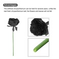 thumbnail image 4 of Unique Bargains Artificial Flower Heads, Silk Peony Plants Hydrangea Black Faux Flowers 2 Set, 4 of 5