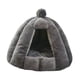 thumbnail image 3 of Cama cálida para perros, semicerrada, lavable, suave, tienda de campaña para perros pequeños y medianos gris, 3 of 8