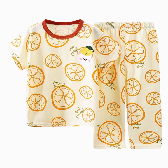 HCNTES Boy's 2 Piece Beach Vacation Textured Linen Outfit Short Sleeve Button Down Shirt Top and Shorts Summer Set(Yellow,7-8 Years)