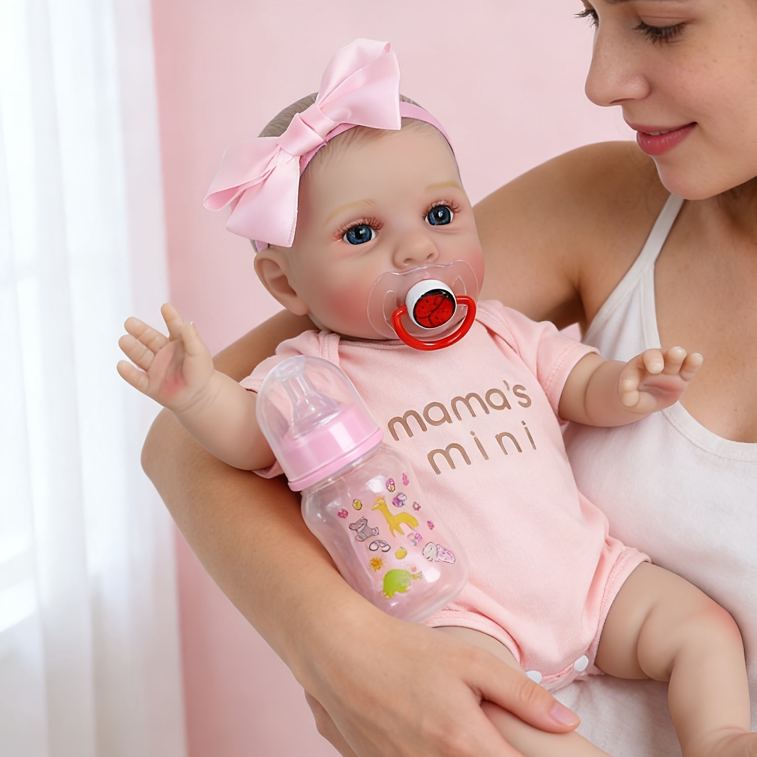 16 Inch Reborn Baby Doll, Realistic Newborn Doll With Clothes Set, Lifelike Soft Baby Doll Toy Easy To Hold, Perfect For Role Play Toddler Gift