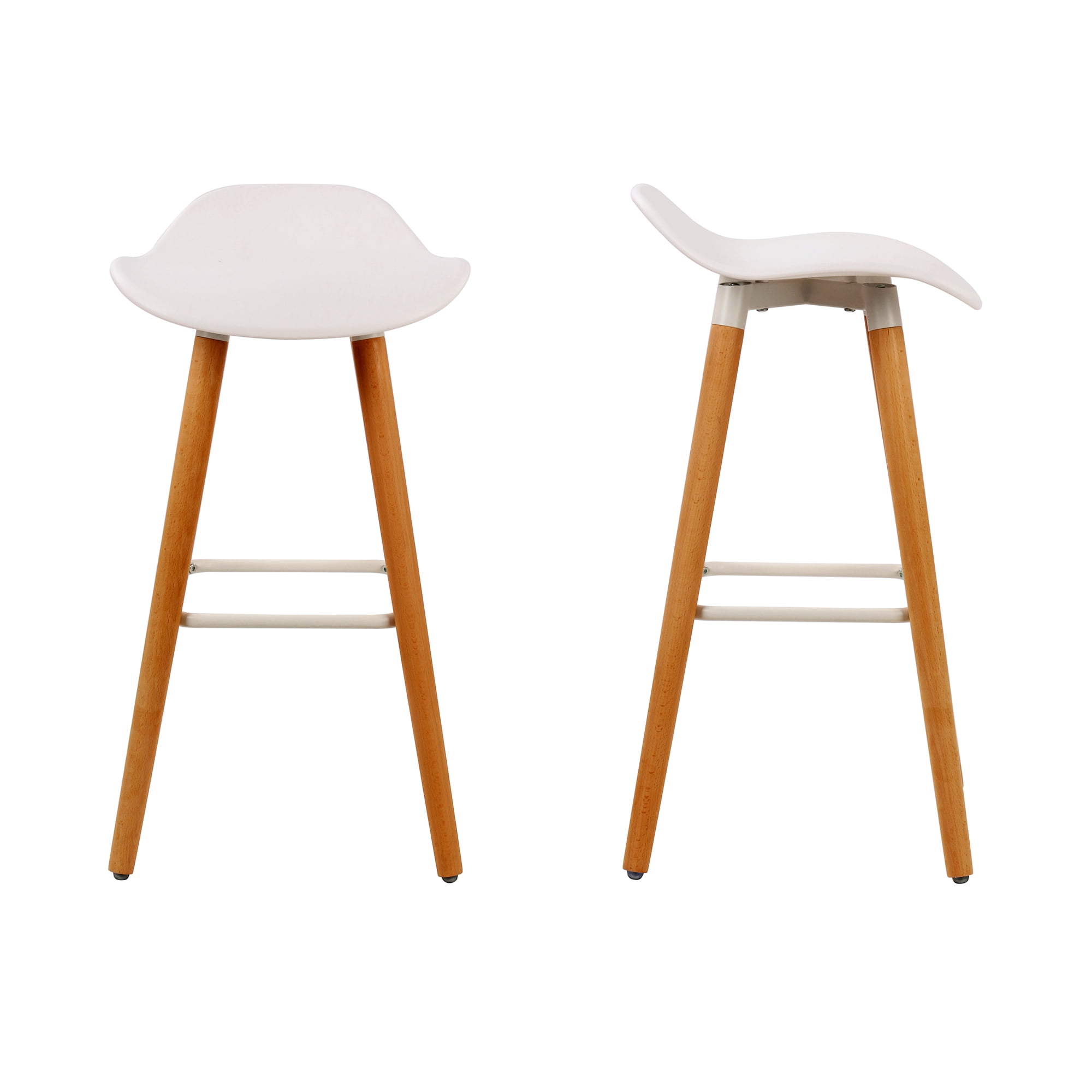 Mainstays Scoop Backless Stool Set, 2 Pieces