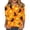 Earthy Yellow, variant on Halloween Tops for Women Bat Spider Web Crew Neck Funny Blouses Skeleton Spider 3/4 Sleeve Horror T Shirts, S