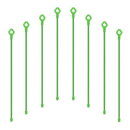Uxcell Silicone Cable Ties, 12 Inch Reusable Twist Cable Ties Heavy Duty Bendable for Bundling Holding, 8 Pcs, Green