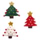 thumbnail image 4 of ColoMX 3 piezas de adorno de fieltro decoración hecha a mano colgante de árbol de Navidad (color al azar), 4 of 7