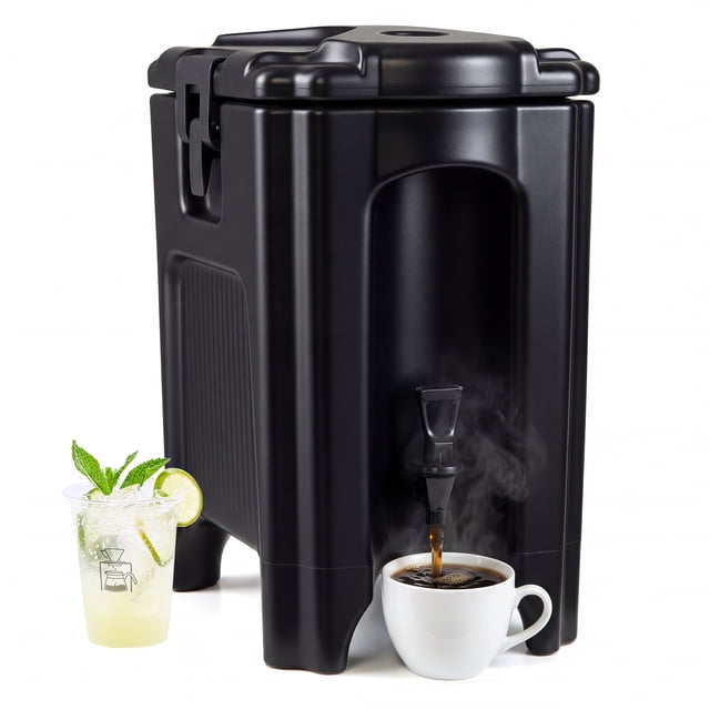 Costway 4.4 Gal Insulated Beverage Dispenser with Ergonomic Handles & Drip-Proof Faucet