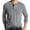 Gray, variant on FAIWAD Men's Long Sleeve T-Shirt Button Casual Classic Lightweight Cotton Tops Big and Tall Basic Plain Tees