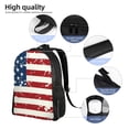 thumbnail image 5 of Honeii Vintage American Flag Print Laptop Backpack for Work, College, Travel, Daily Backpacks for Men Women, Sport Rucksack,Computer Bag, 5 of 8