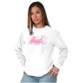 thumbnail image 4 of Airbrushed Angel Wings Halo Hearts Women's Long Sleeve T Shirt Brisco Brands S, 4 of 5