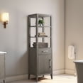 thumbnail image 2 of Vanity Art 21" Freestanding Linen Cabinet with Soft Close Door and Drawer, 2 of 10