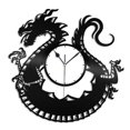 thumbnail image 2 of Japanese Dragon Vinyl Wall Clock Unique Gift for Animal Lovers Kids Room Decor Vintage Design Office Bar Room Home Decor, 2 of 8