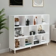 thumbnail image 5 of 11-Cube Organizer Bookcase Shelf with Legs,Display Shelf,3-Tier Cubical Storage Shelves,White, 5 of 9