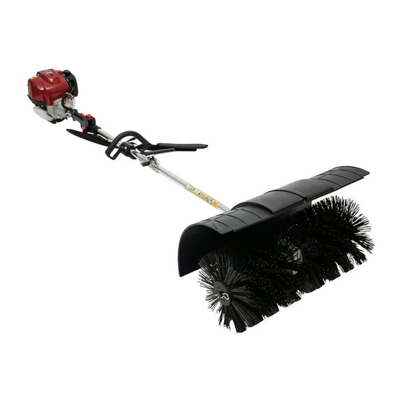 TFCFL 31CC 4-Stroke Gasoline Lawn Yard Sweeper Gas Powered Sweeping Broom Driveway Cleaning Tool
