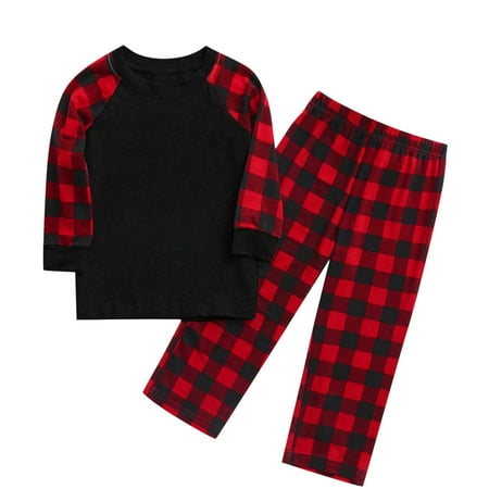 

ketyyh-chn99 Christmas Pajamas for Family Plaid with Deer Children Girls Boys Family Christmas Footed Christmas Pajamas Family