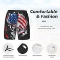 thumbnail image 5 of Xecao Largemouth Bass Fish in USA for Men's Swimming Trunks Swim Trunks Quick Dry Swim Shorts with Mesh Lining Funny Swimwear Bathing Suits, 5 of 9